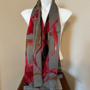 Accessory Street Sheer Floral Scarf - One Size